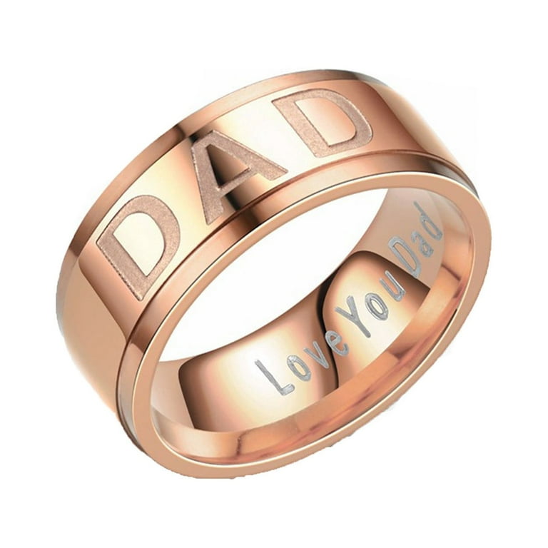 Gold dad on sale rings sale