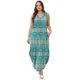 thumbnail image 5 of Vestido de verano SAMPEEL maxi vestido de verano con cuello en V para vacaciones en la playa, 2XL, 5 of 6