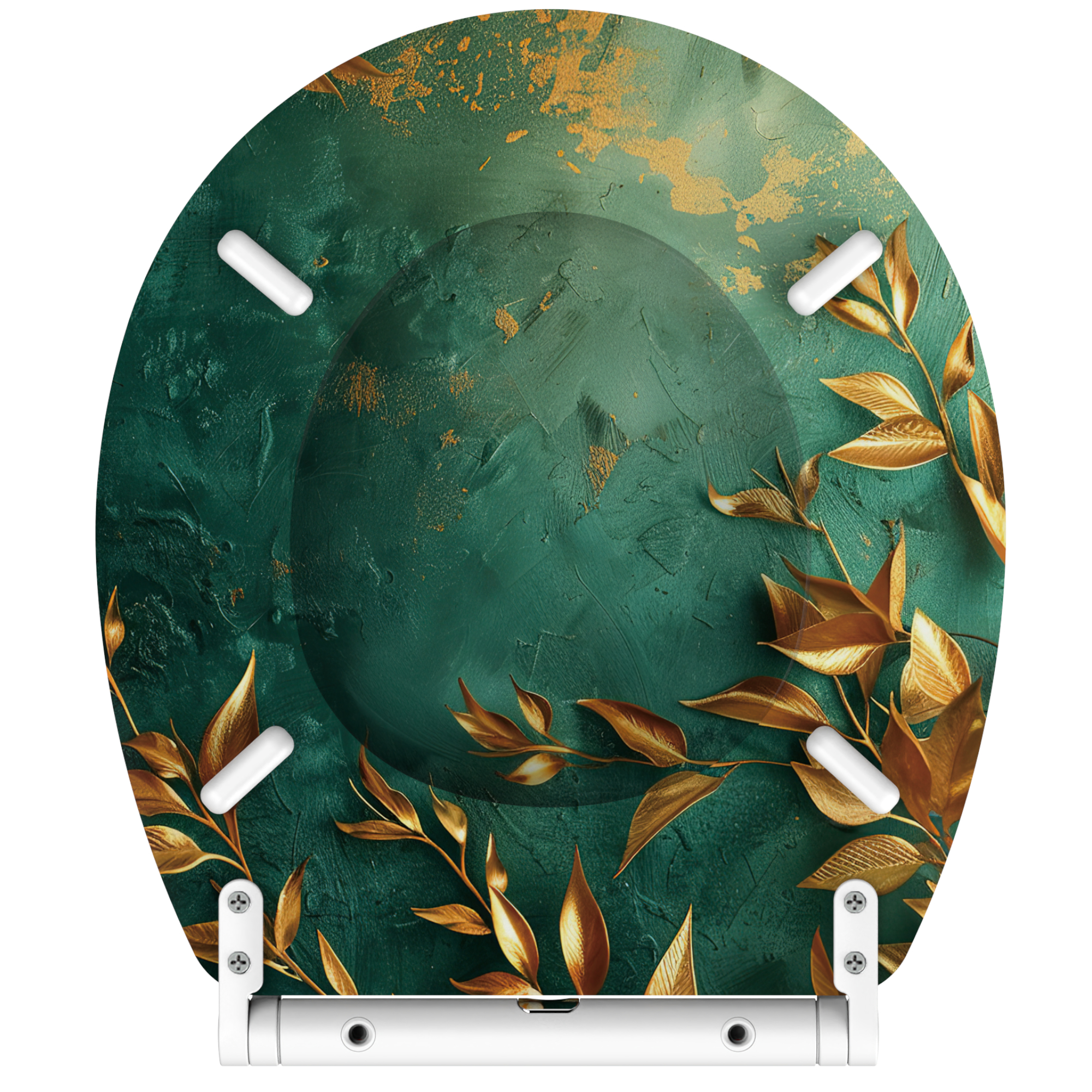 Sanilo Toilet Seat ROUND, Soft Close, One-Click Quick Release, Easy Installation, Non-Slip, Easy to Clean (Greego)