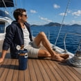 thumbnail image 5 of Ozark Trail 18oz Vacuum-Insulated Stainless Steel Dual Lid Insulated Tumbler, Double Wall Vacuum Insulated Travel Tumbler with Sip & Chug Lid, Blue Cove, 5 of 13