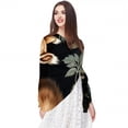 thumbnail image 5 of Squirrel Chiffon Yarn Silk Hair Scarf for Women - Breathable Translucent Lightweight Wrap Shawl - 180x73cm Size Accessory, 5 of 6