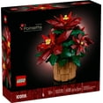 thumbnail image 3 of LEGO Icons Poinsettia Plant Building Set, Holiday Home Décor, Grande Italia Plant, Holiday Centerpiece, 10370, 3 of 8