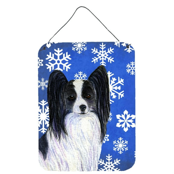 Papillon Winter Snowflakes Holiday Wall or Door Hanging Prints