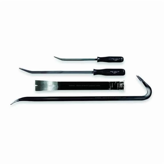 Westward Pry Bar Set,4 pcs. 4PM09
