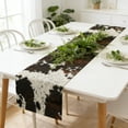 thumbnail image 2 of zhangmingg Western Style Farmhouse Table Runner with Cowhide Animal Print for Kitchen and Dining Room, 2 of 8