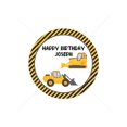 thumbnail image 3 of Pegatinas de fiesta de excavadoras para niños personalizadas, pegatinas de construcción de automóviles, fiesta de cumpleaños, baby shower, bautismos, gracias por las etiquetas adhesivas, 3 of 5