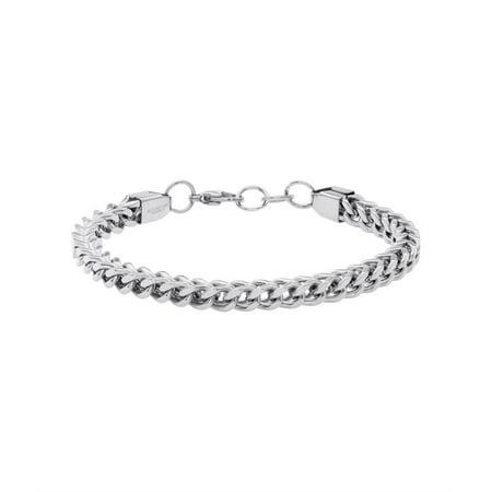 Turquoise Silver Mens Bracelets - Rocawear Mens Stainless Steel Silver Bracelet