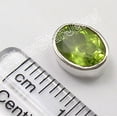 thumbnail image 3 of SilverStarJewel 925 Sterling Silver Genuine Green Peridot Gem Traditional Studs Earrings .9 CM, 3 of 3