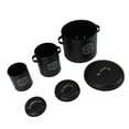 thumbnail image 1 of Potato Canisters, 3 Pack Farmhouse Onion Storage Bins Carbon Steel Garlic Containers for Countertop, 1 of 8