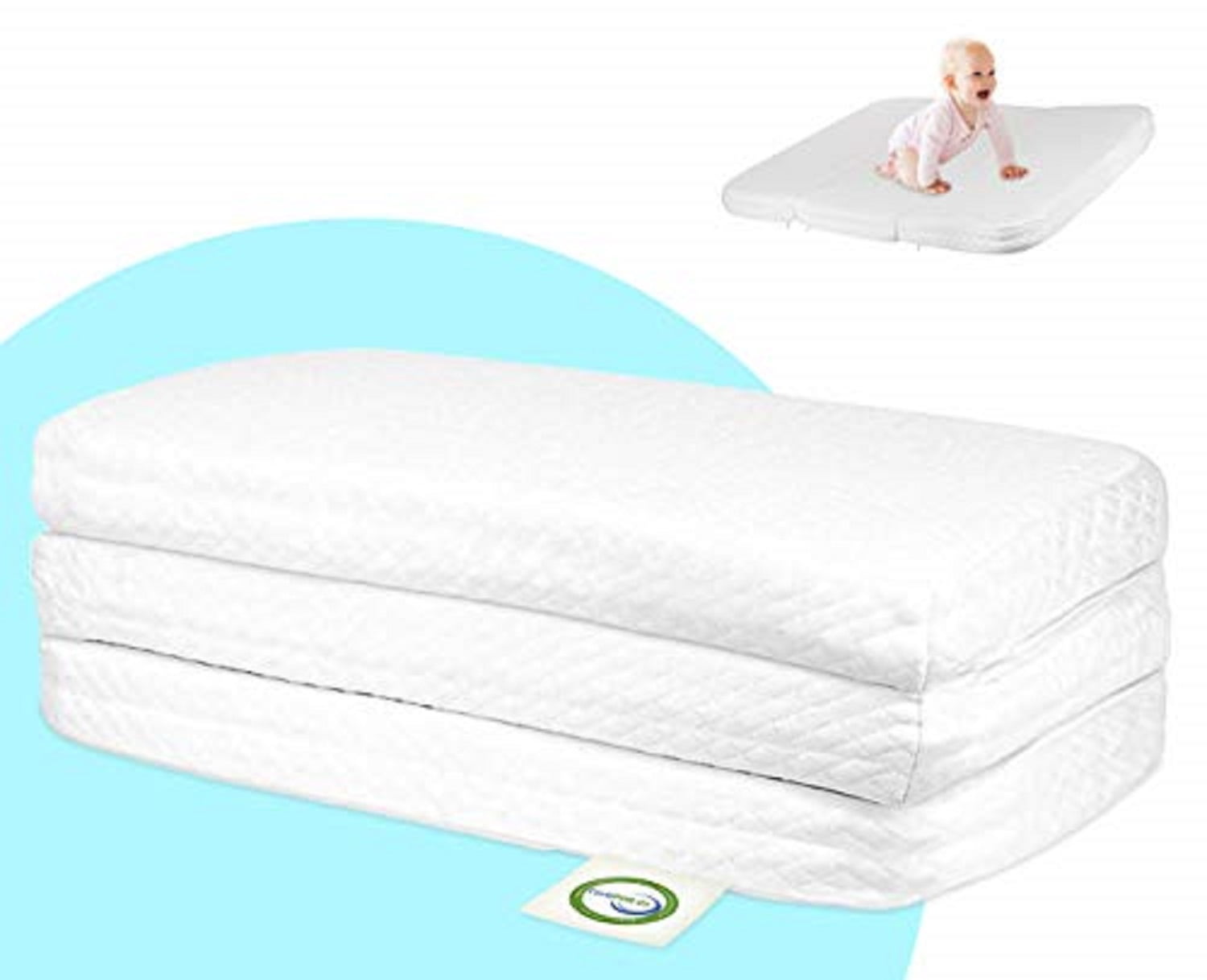 Dorm Mattress Pad with Cover Details about   Best Price Mattress 4" Trifold Memory Foam Topper 