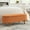 Orange, variant on Furniliving Modern Upholstered Button Tufted Storage Ottoman Entryway Bench, Ivory