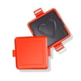 thumbnail image 1 of Microwave Toaster, Non Stick Microwave  Maker with Heart Pattern, Grilled Cheese  Maker Toastie Maker for Bread Grilled Meat, 1 of 7