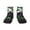 2 Black-2, variant on Rock Guitar Guinea Pig Pattern Quarter Crew Socks,Toe Seamed Ankle Socks,Cotton Cushioned Breathable Athletic Crew Sports Socks