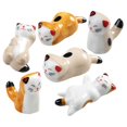 thumbnail image 1 of 6pcs Cat Shape Ceramic Chopsticks Rack Holder Dining Room Ceramic Chopsticks Rest, 1 of 2