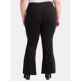 thumbnail image 4 of Terra & Sky Women's Plus Size Flare Legging, 30” Inseam, 2-Pack, Sizes 0X-5X, 4 of 5