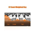 thumbnail image 4 of 61 - key portable electric semi - weighted keyboard piano beginners/professionals. comes power supply, built - in speakers, pedal. ideal birthday o christmas (available stand y stool/without s..., 4 of 8