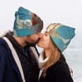 thumbnail image 5 of Lsque Cute Angel Winged Dog Pattern Knitted Beanie, Unisex Winter Hat, Knit Hat Winter Beanies Thick Fisherman Beanies Cuffed Plain Skull Caps, 5 of 6