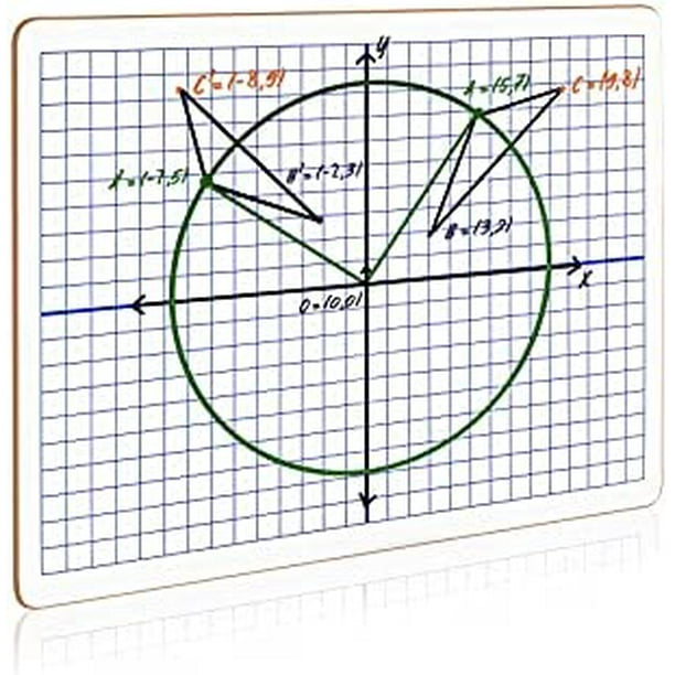 Dry Erase XY Axis Lap Board 9”X12” Interactive Learning Coordinate