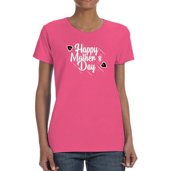 Mothers Day Chocolate Hearts Shaped T-Shirt Women -Image by Shutterstock, Female Large