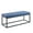 Gray, variant on Porthos Home Vera Fabric Bench with Steel Base