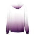 thumbnail image 6 of Tiweut Hoodies for Girls Cute Teen Preppy Hooded Sweatshirt Oversized Long Sleeve Shirts Gradient Clothes for Children Tops 4-5 Y, 6 of 7