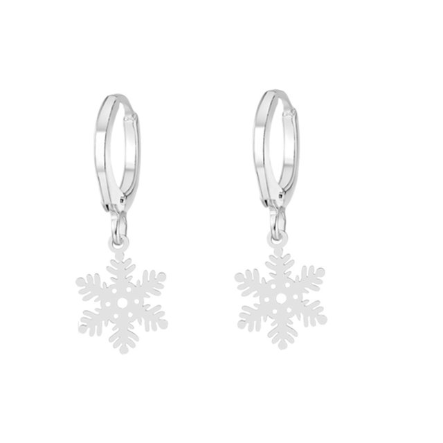 HOARBOEG Boucles d'Oreilles pour Femmes Magnifiques Flocon de Neige Libellule Cœur de Pêche