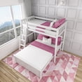 thumbnail image 5 of Max & Lily Solid Wood L-Shaped Bunk Bed, Twin over Full with Ladder for Kids, White, 5 of 11