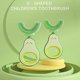 thumbnail image 2 of Cepillo de dientes en forma de U para niños, cepillo de dientes Manual de silicona con forma de aguacate para limpieza bucal, cepillo de dientes en forma de U, 2 of 4