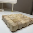 thumbnail image 4 of Lefu 10pcs Blank Wooden Dice Unfinished Wood Cubes Square Blocks DIY Craft Printing, 4 of 10