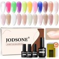 thumbnail image 1 of Kit de gel Nail Builder JODSONE, 22 unidades con base y capa superior y pegatinas, 1 of 9