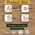 1.5 Inch Alphabet Letter Stencils, 65 Pcs Reusable Plastic Letter