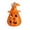 Orange, variant on Mini Halloween Pumpkin Witch Hat Lantern, LED Flameless Hanging Lights for Indoor Outdoor Party Decor Black