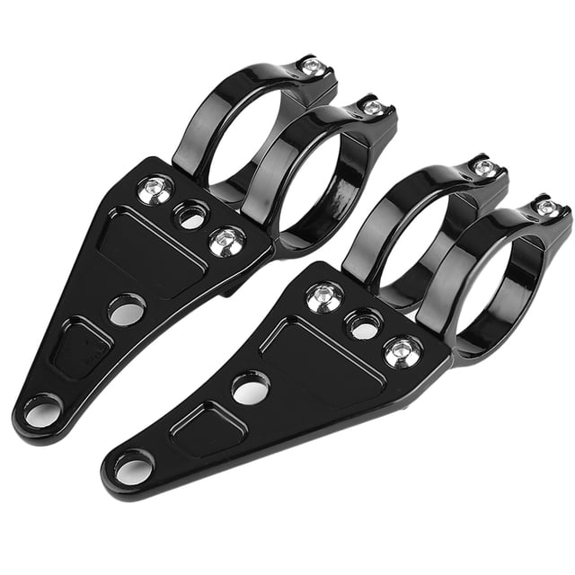 Soporte universal para faros delanteros, 2 piezas Soporte para faros delanteros Soporte para faros delanteros de motocicleta Soporte para faros delanteros de primera línea