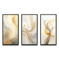 thumbnail image 2 of Designart "Whirling Illustration Tender White III" Abstract Spirals Framed Wall Art Set Of 3 - White Transitional Frame Gallery Wall Set For Home Decor, 2 of 6