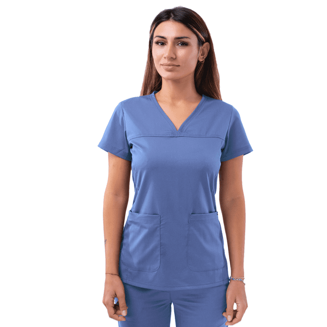 Adar Pro Blouses Médicales pour Femmes - Haut à Col en V