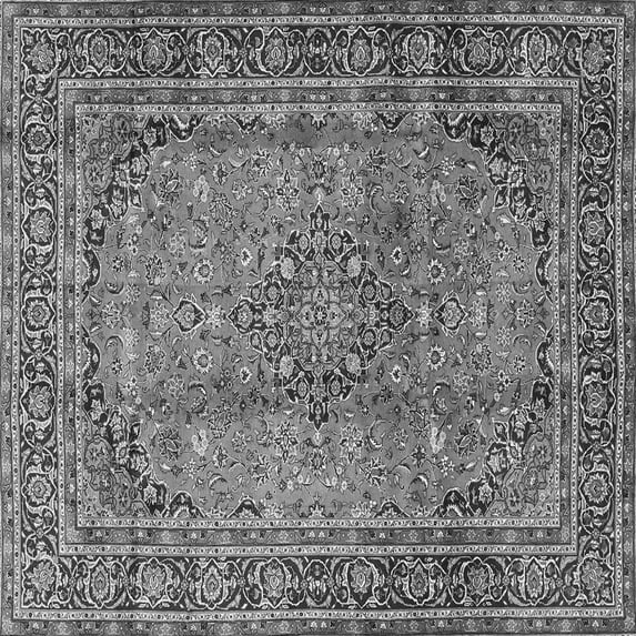 Ahgly Company Indoor Square Persian Gray Traditional Area Rugs, 7' Square