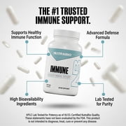Nutrabio Immune- Immune Support Supplement- Immunity Supplement- 90 Vegetable Capsules