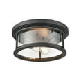 thumbnail image 6 of Millennium Lighting Bresley 2-Light Outdoor Flush Mount Powder Coated Black Powder Coat Bronze Bronze, 6 of 7