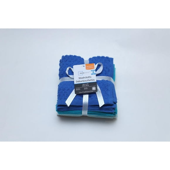 8Pk Washcloth - Assorted