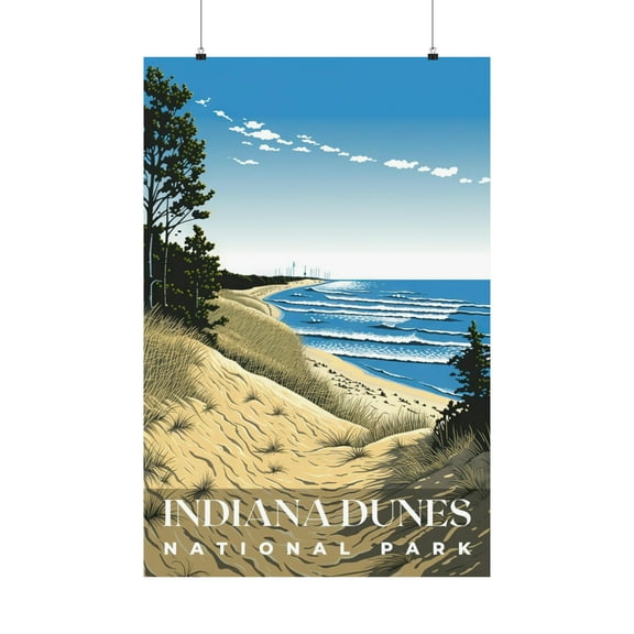 ELNEIT - Indiana Dunes National Park Poster, Unframed Matte, S01