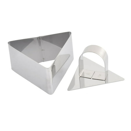 Unique Bargains Kitchen Metal Triangle Shaped Biscuit Cookie Cupcake Cake Cutter Mold Set 2 in 1