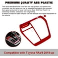 thumbnail image 5 of Xotic Tech Interior Center Console Gear Shift Transmission Box Frame Cover Trim, Red, Compatible with Toyota RAV4 2019-2023, 5 of 9