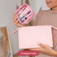 thumbnail image 4 of unbranded Travel Pouch Rosa Con Cierre De Cremallera Y Compacto Para Cosméticos, 4 of 7