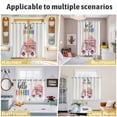 thumbnail image 6 of Hello Summer Kitchen Curtains Short 54 Inch Length, Pink Ice Cream Truck Watercolor Grommet Top Bedroom Living Room Curtains, Light Filtering Cafe Curtain Drapes 2 Panels Set 84''x54'', 6 of 9