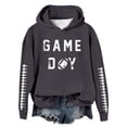 thumbnail image 1 of WEAIXIMIUNG Sweat à Capuche pour Femmes, Imprimé Football Baseball, Col Rond et Manches Longues, 1 of 4