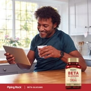 Beta Glucan 1,3 1,6 | 700mg | 90 Capsules | Non-GMO, Gluten Free Supplement | by Piping Rock