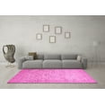 thumbnail image 3 of Ahgly Company Indoor Square Abstract Pink Modern Area Rugs, 3' Square, 3 of 4