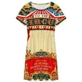 thumbnail image 3 of Circus Carnival Invite Vintage Women's Dress Short Sleeve Summer Sundress Summer Women Clothes, 3 of 7