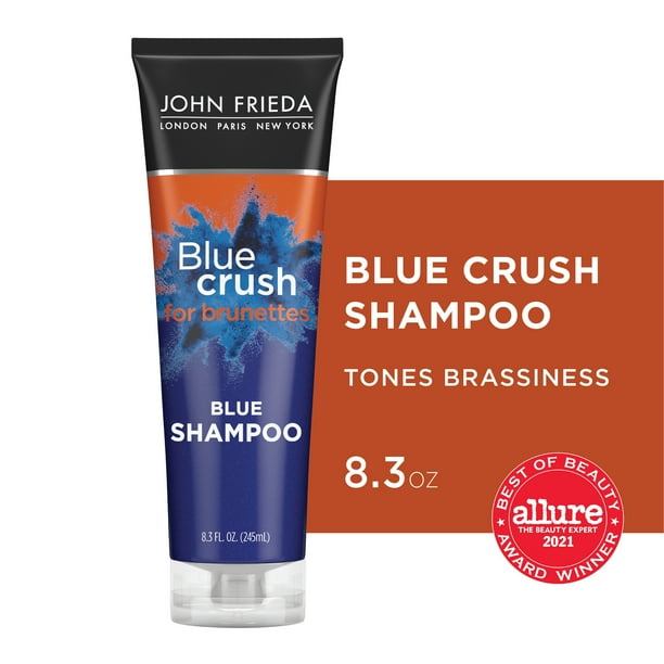 John Frieda Blue Crush for Blue Shampoo, for Brassy Hair, 8.3