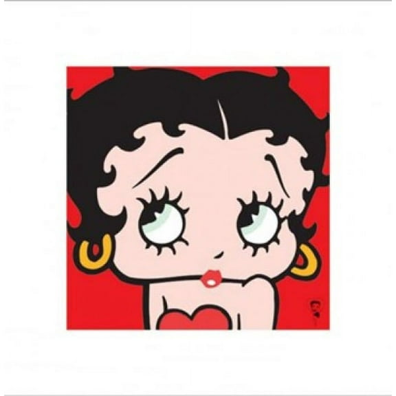 Betty Boop - Red Poster (16 x 16)